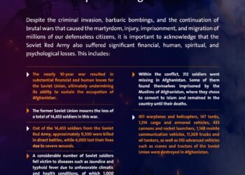 Part of the casualties of the Soviet occupation in Afghanistan