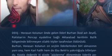 Pakistan: Bilinmeyen silahlı kişiler, DEAŞ-Horasan Kolu’nun önde gelen lideri Burhan Zeyd’i Pakistan’ın Pencap eyaletinde öldürdü.